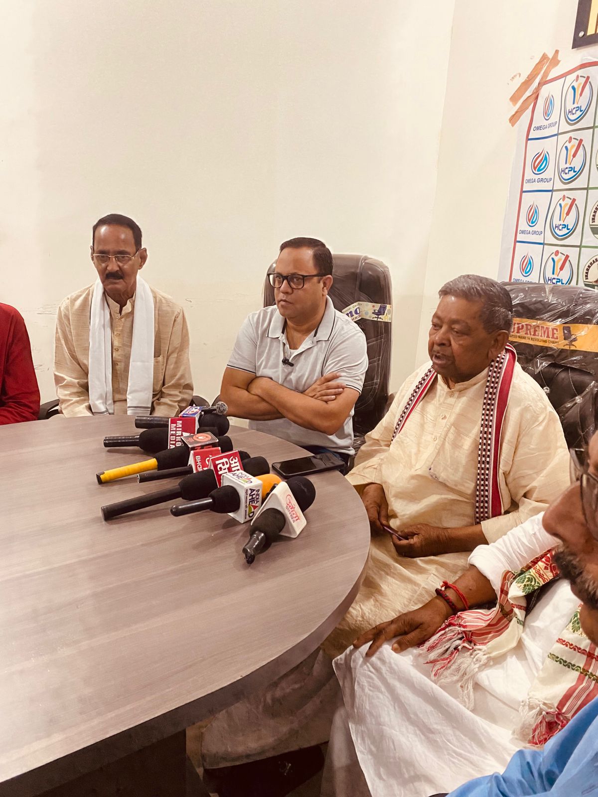 Press interaction for Omega Group Nasha Mukti Abhiyan drug free society campaign in Hazaribag